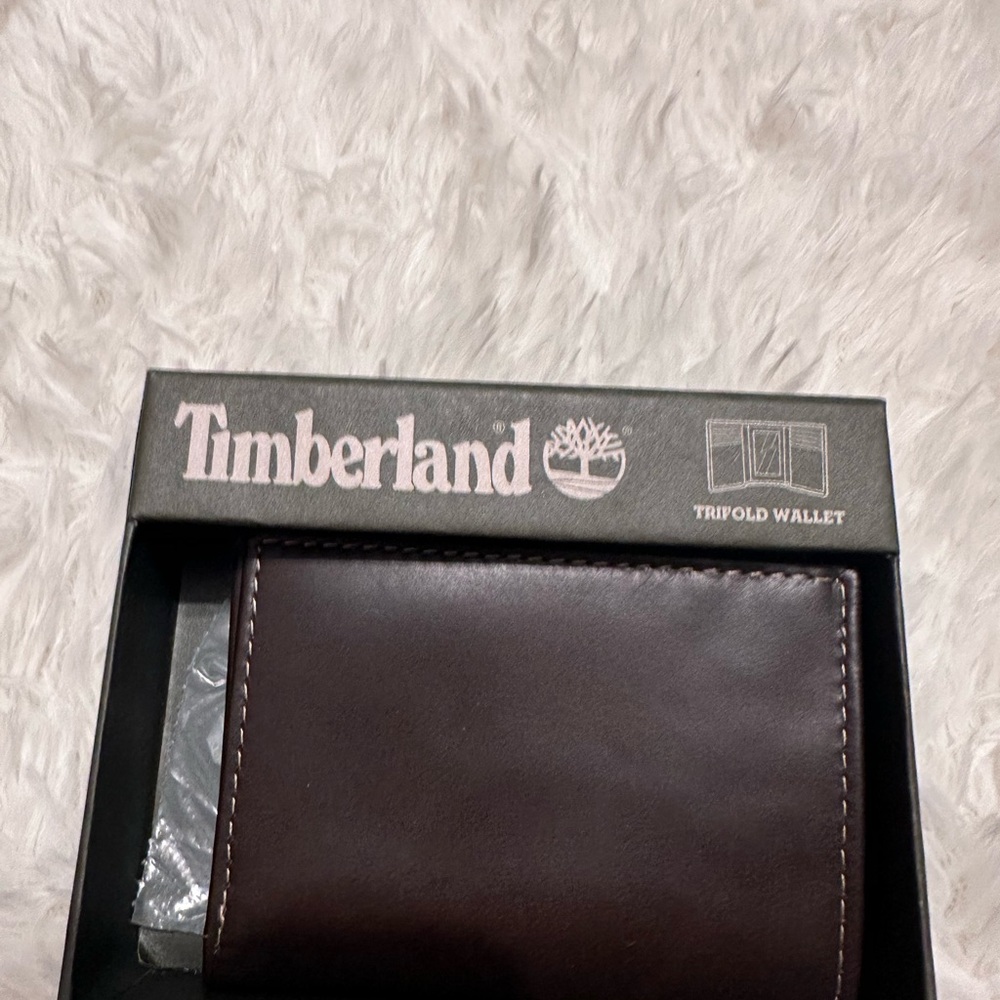 Timberland Dark Brown Leather Wallet